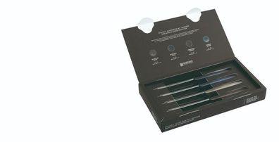 Giesser Messer 4er Set Tomatenmesser Brötchenmesser Tafelmesser 11 cm -4 Farben