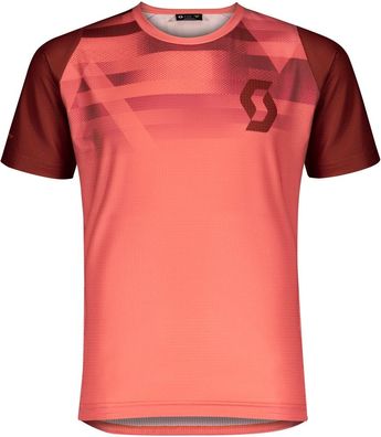 Scott Kinder Radsport Zubehör Kindertrikot Jr Trail 20 S/Sl Brick Red/Rust Red