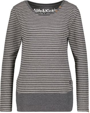 Alife &amp; Kickin Damen ConnyAK Z Longsleeve Moonless Melange