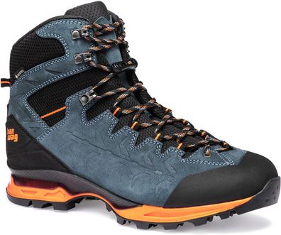 Hanwag Wanderschuhe Herren Outdoorschuhe Makra Trek Gtx Steel/Orange 1376309