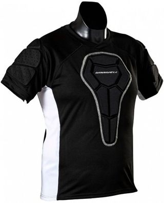 Winnwell Sportprotektoren Herren T Shirt Padded Basic 72902 Schwarz