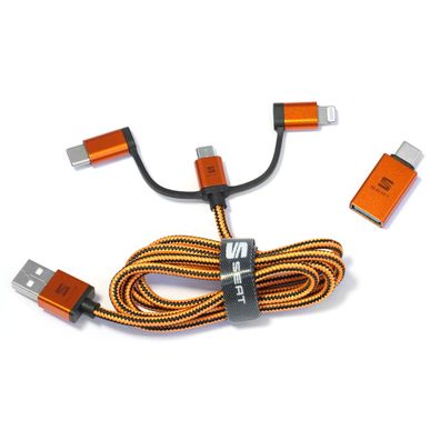Original Seat 3-in-1 Verbindungskabel USB-Kabel Ladekabel Datenkabel 000051444AS
