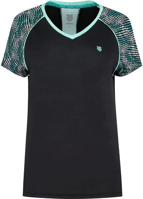 K-Swiss Damen Shirt T hirt K wiss Hypercourt Express Tee 2 Limo Black 84994