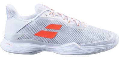 Babolat Sportschuhe Damen Tennisschuhe Jet Tere Clay White/Living Coral 157943