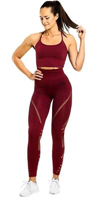 Better Bodies Leggings Damen Leggins Waverly Red FBET043