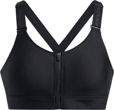 Under Armour Damen Sport-BH Infinity High Zip 2.0 Bra 1384118 Black 002-L (A-C)
