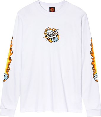 Santa Cruz Flaming Dice Dot Front SCM-L3271