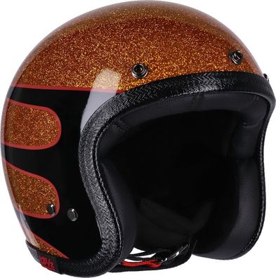 13 1/2 Motorrad Jethelm Skull Bucket Helmet DRE0037