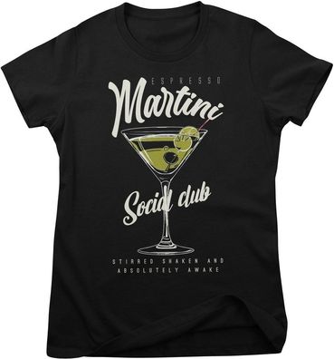 Hybris Damen T-Shirt Espresso Martini Social Club Girly Tee HY-5-BC031