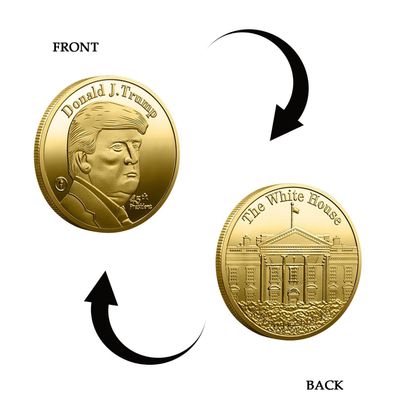 Donald Trump/Präsident der USA/Weisses Haus/ vergoldet(DT0710251)