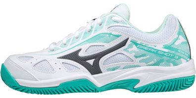 Mizuno Sportschuhe Damen Tennisschuhe Break Shot 3 Clay White/Iron Gate 153949