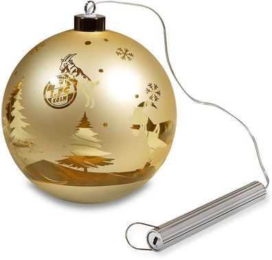 1. FC Köln Weihnachtsbaumkugel Leuchtend (15 cm) 4080549