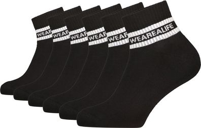 Alife &amp; Kickin Damen Socken RikaAK Ankle Crew Socks 6er Pack 44018-9999