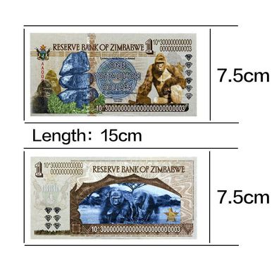 One Yottalilion Dollar Banknote Zimbabwe Bankfrisch unzirkuliert(Zimb071025)
