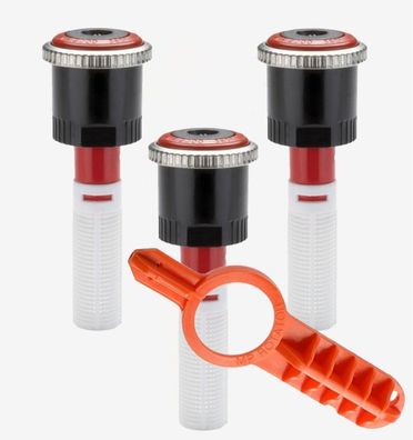 3x Hunter Rotator Düse MP 2000 - 360° / Wurfweite 4,0 bis 6,7 m + Einstellschlüssel