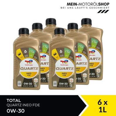 Total Quartz Ineo FDE 0W-30 6x1 Liter