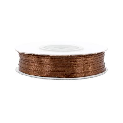Satinband 3mm x 50m Rolle Braun