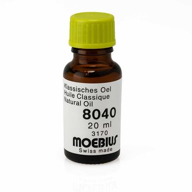 MÖBIUS Uhrenöl 8040 Klassisches Uhrenöl für Wanduhren (20 ml)