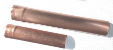 Passstück f. Regenrohr Fallrohr Ablaufrohr Kupfer vers. Längen Ø87mm