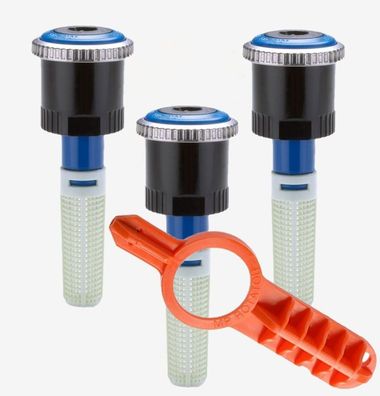 3x Hunter Rotator Düse MP 3000 90° - 210° Wurfweite 6,7 bis 9,1 m + Einstellschlüssel