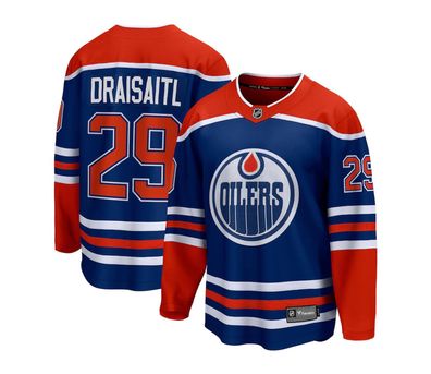 Trikot Fanatics Breakaway NHL Edmonton Oilers Home Blau Leon Draisaitl