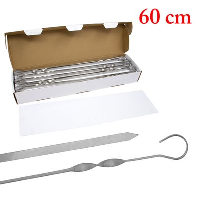 Schaschlik Spieße 50er Pack Schampura 60cm Edelstahl 1.5 mm Mangal