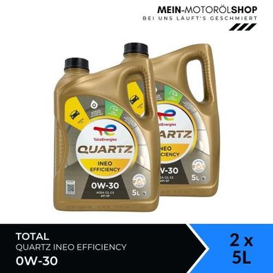 Total Quartz Ineo Efficiency 0W-30 2x5 Liter