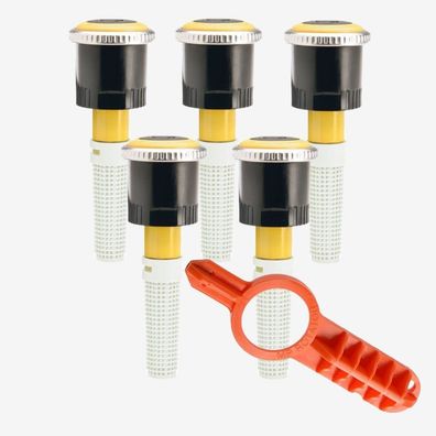 5x Hunter Rotator Düse MP 3000 210° - 270° Wurfweite 6,7 - 9,1 m + Einstellschlüssel