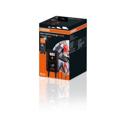 OSRAM Batterycharge 908 8 Ampere intelligentes Batterieladegerät mit mehrstufigem Lad