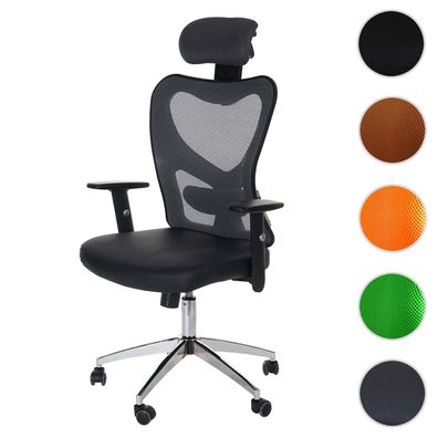 Profi-Bürostuhl Atlanta, Chefsessel Drehstuhl Schreibtischstuhl, Kunstleder