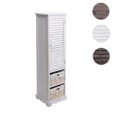 Badezimmerkommode HWC-H20, Badezimmer Schrank Badschrank, 120x27x29cm Massiv-Holz