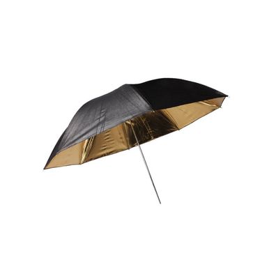 Bresser - F000120 - SM-01 Reflexschirm schwarz/gold 101cm