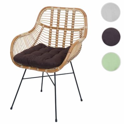 Esszimmerstuhl HWC-P17, Küchenstuhl Korbstuhl Rattanstuhl Stuhl, Kubu Rattan