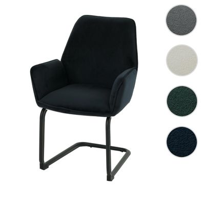 Freischwinger HWC-G67, Küchenstuhl Stuhl, Stoff/Textil Öko-Tex MVG