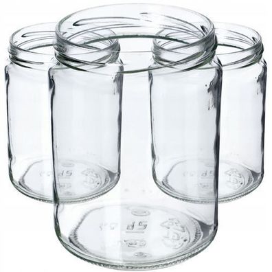 KADAX Weckgläser 540 ml, Einmachglas zum Einlegen, Ohne Deckel / 48 Stück