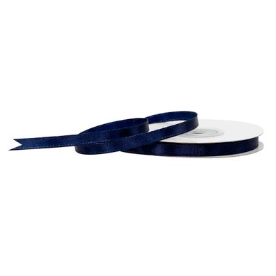 Satinband 6mm x 25m Rolle Dunkelblau
