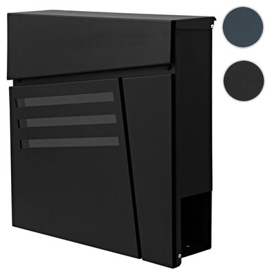 Briefkasten HWC-B28, Wandbriefkasten Postkasten Zeitungsfach, pulverbeschichtet