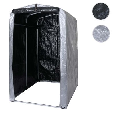 Fahrradgarage HWC-N61, Foliengarage, Alu UV-Schutz wasserfest, 201x121x201cm