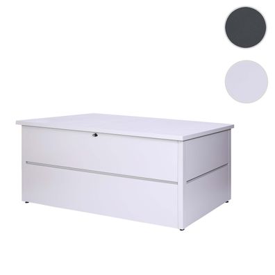Gartentruhe HWC-J56, Aufbewahrungsbox Auflagenbox Truhe, Wasserdicht Metall 692l