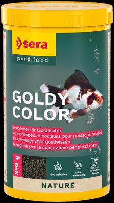 Sera goldy color spirulina Nature 1000ml - Farbfutter Granulat Goldfische Teich