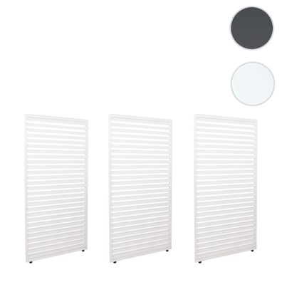 3er-Set Aluminium Paneele für Pergola HWC-L46, Lamellenpaneel Modul, 204x271cm