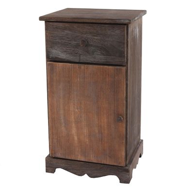 Kommode Beistelltisch Nachttisch Telefontisch, 63x35x29cm, Shabby-Look, Vintage