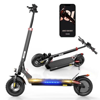 iScooter iX3 Gelände Elektroroller,800W Motor, batterie 48V10Ah, Smart App