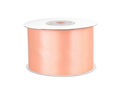 Satinband 50mm x 25m Rolle Apricot