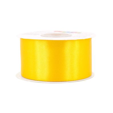 Satinband 38mm x 25m Rolle Gelb