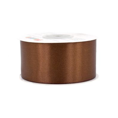 Satinband 38mm x 25m Rolle Braun