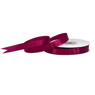 Satinband 12mm x 25m Rolle Weinrot / Bordeaux
