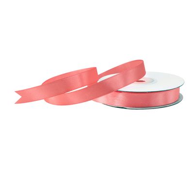 Satinband 12mm x 25m Rolle Koralle