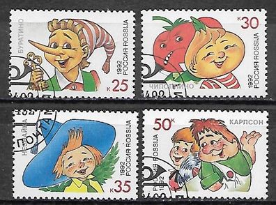 Russland gestempelt Michel Nummer 234-237