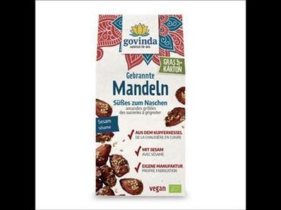 Govinda 6x Gebrannte Mandeln mit Sesam 100g